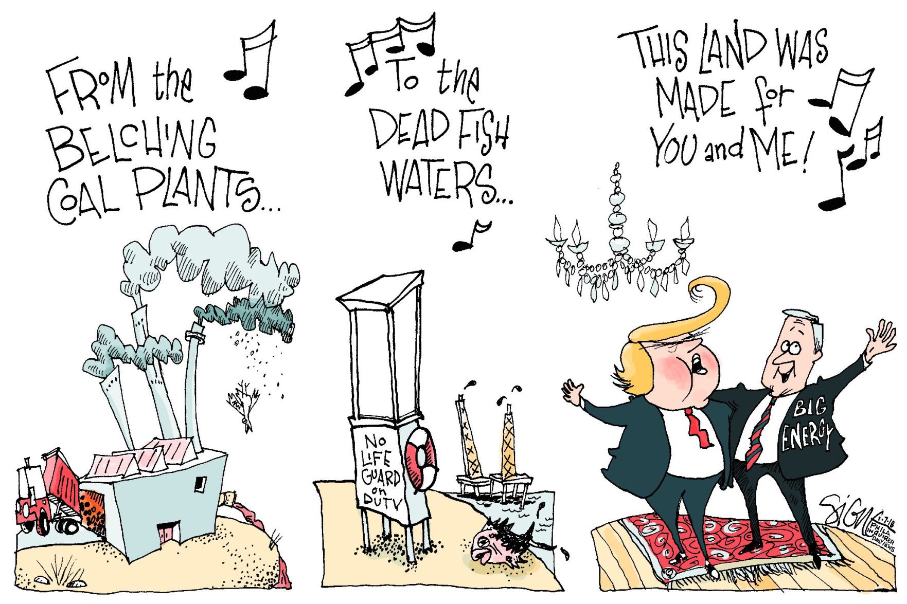 Signe Wilkinson cartoon